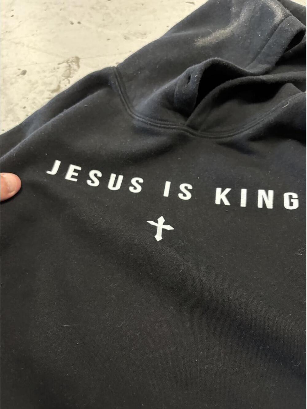 Fire simple Jesus is king Jesus hoodie. - Picture 2 of 2